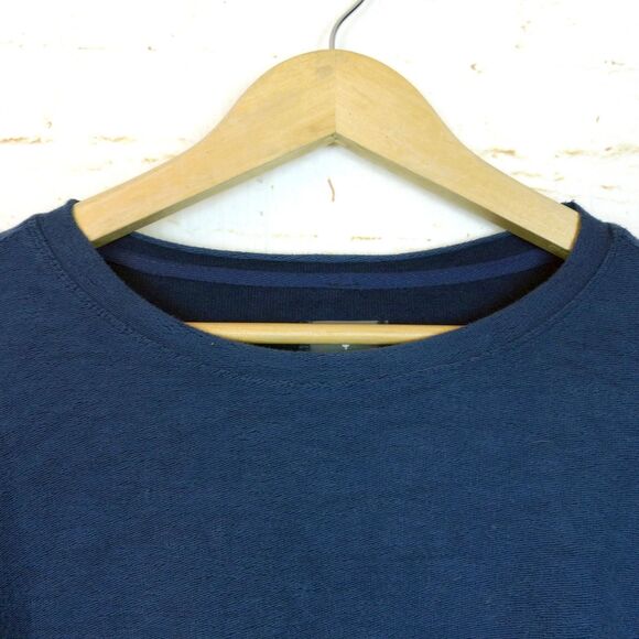 Free People Movement Sweatshirt Womens S Blue Boxy Surfside Terrycloth Crop Yoga - Picture 8 of 16